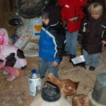Aidan in the barn
